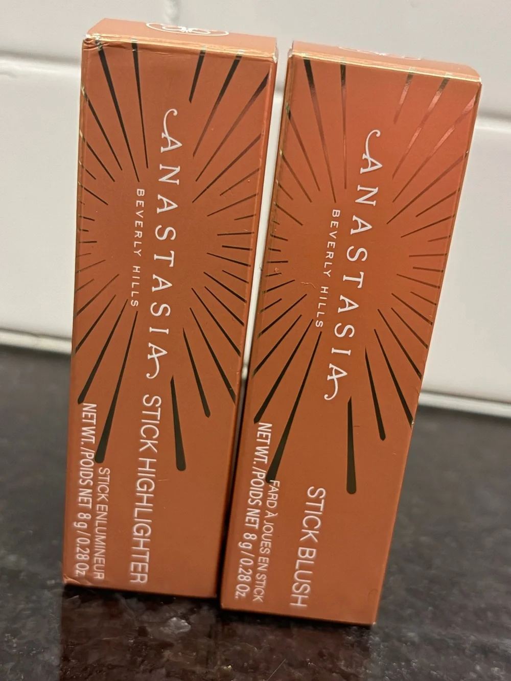 Anastasia Beverly Hills - 2 PC - BUNDLE Stick Highlighter & Stick Blush (Pink)